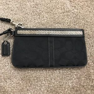 Black Coach wristlet